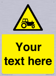 Custom warning farm machinery